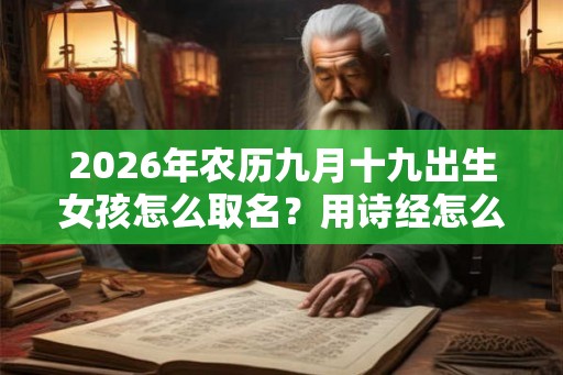 2026年农历九月十九出生女孩怎么取名？用诗经怎么取名？