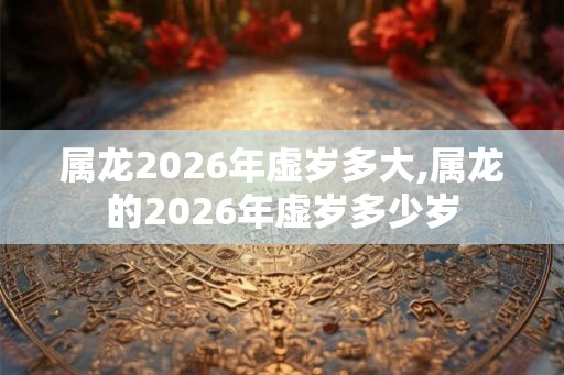属龙2026年虚岁多大,属龙的2026年虚岁多少岁 属龙2026年虚岁多大,属龙的2026年虚岁多少岁