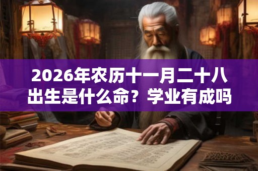 2026年农历十一月二十八出生是什么命？学业有成吗？