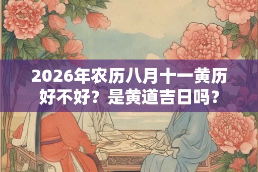 2026年农历八月十一黄历好不好?是黄道吉日吗? 2026年农历八月十一黄历好不好?是黄道吉日吗?