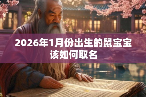 2026年1月份出生的鼠宝宝该如何取名 2026年1月份出生的鼠宝宝该如何取名