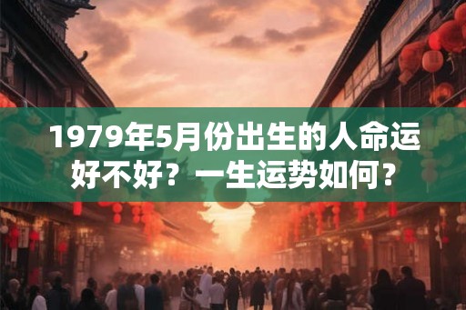 1979年5月份出生的人命运好不好？一生运势如何？