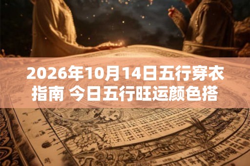 2026年10月14日五行穿衣指南 今日五行旺运颜色搭配 2026年10月14日五行穿衣指南 今日五行旺运颜色搭配