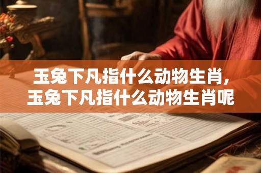 玉兔下凡指什么动物生肖,玉兔下凡指什么动物生肖呢