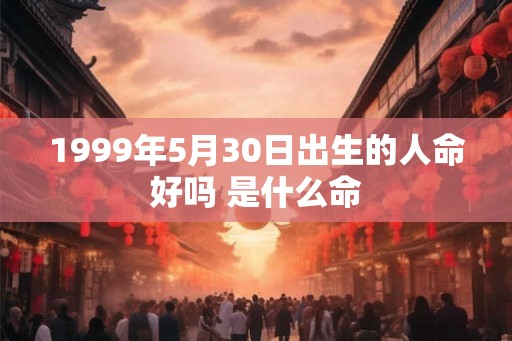 1999年5月30日出生的人命好吗 是什么命