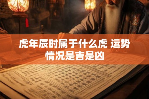 虎年辰时属于什么虎 运势情况是吉是凶