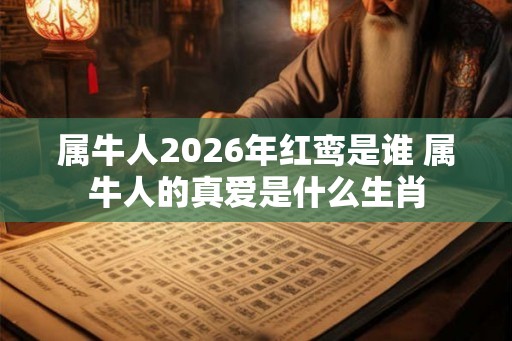 属牛人2026年红鸾是谁 属牛人的真爱是什么生肖