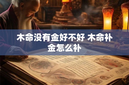 木命没有金好不好 木命补金怎么补