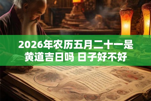 2026年农历五月二十一是黄道吉日吗 日子好不好