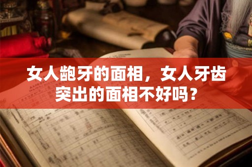 女人龅牙的面相，女人牙齿突出的面相不好吗？