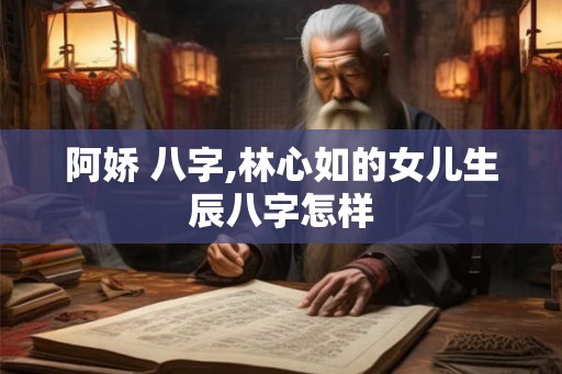 阿娇 八字,林心如的女儿生辰八字怎样