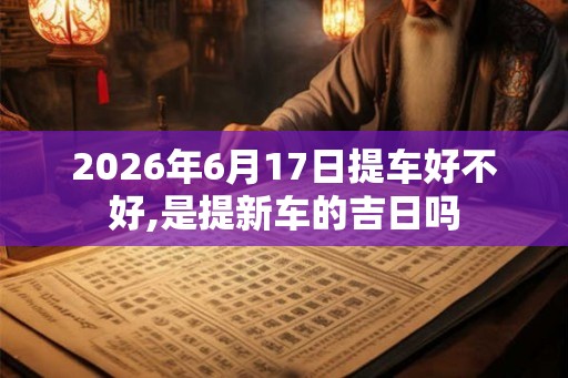 2026年6月17日提车好不好,是提新车的吉日吗 2026年6月17日提车好不好,是提新车的吉日吗