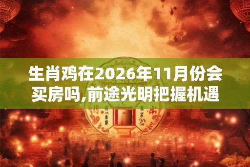 生肖鸡在2026年11月份会买房吗,前途光明把握机遇