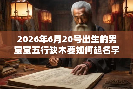 2026年6月20号出生的男宝宝五行缺木要如何起名字
