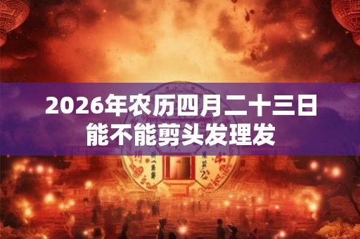 2026年农历四月二十三日能不能剪头发理发