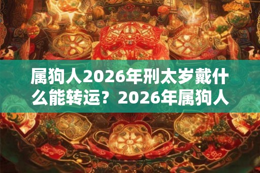 属狗人2026年刑太岁戴什么能转运？2026年属狗人幸运色