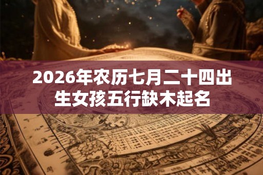 2026年农历七月二十四出生女孩五行缺木起名