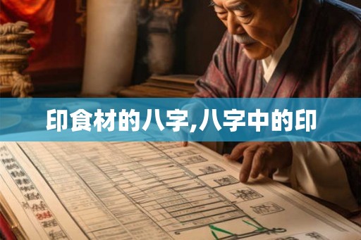 印食材的八字,八字中的印