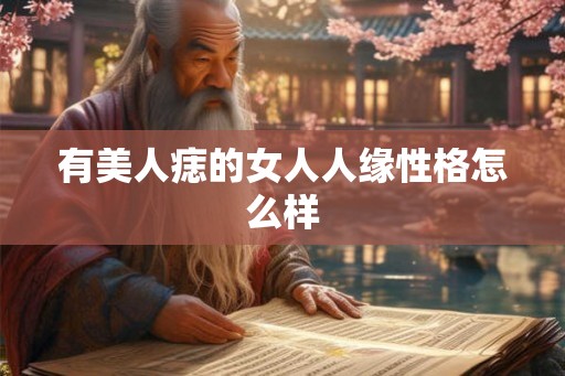 有美人痣的女人人缘性格怎么样