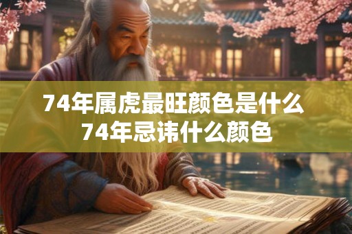74年属虎最旺颜色是什么 74年忌讳什么颜色