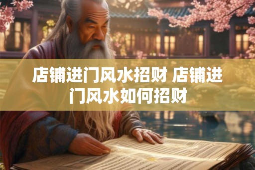 店铺进门风水招财 店铺进门风水如何招财