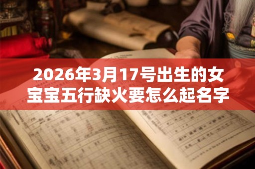 2026年3月17号出生的女宝宝五行缺火要怎么起名字