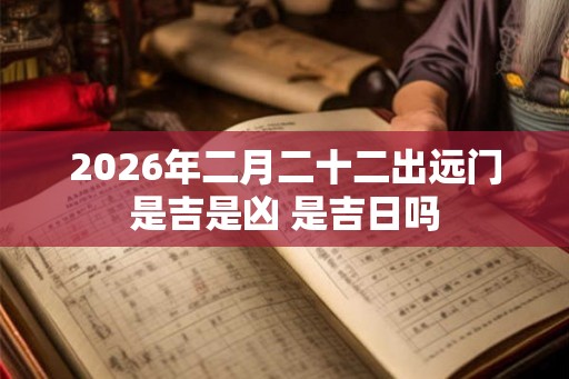 2026年二月二十二出远门是吉是凶 是吉日吗 2026年二月二十二出远门是吉是凶 是吉日吗