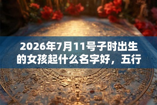 2026年7月11号子时出生的女孩起什么名字好，五行属什么
