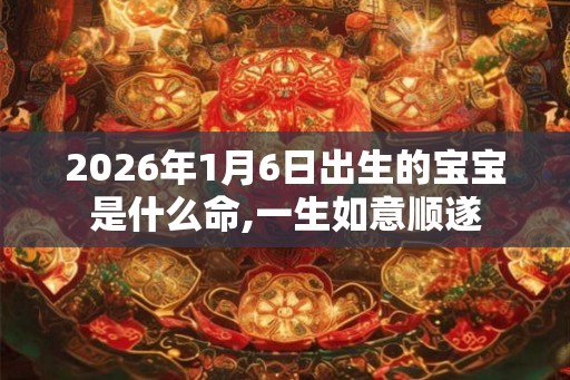 2026年1月6日出生的宝宝是什么命,一生如意顺遂