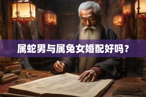 属蛇男与属兔女婚配好吗？