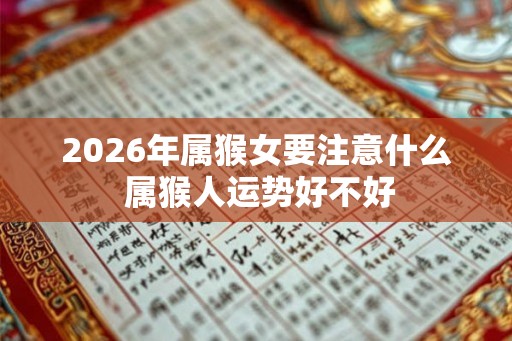 2026年属猴女要注意什么 属猴人运势好不好