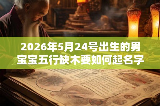 2026年5月24号出生的男宝宝五行缺木要如何起名字