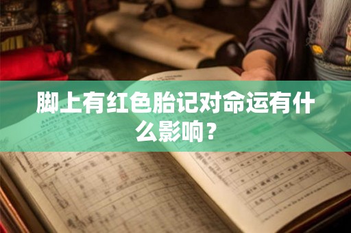 脚上有红色胎记对命运有什么影响？