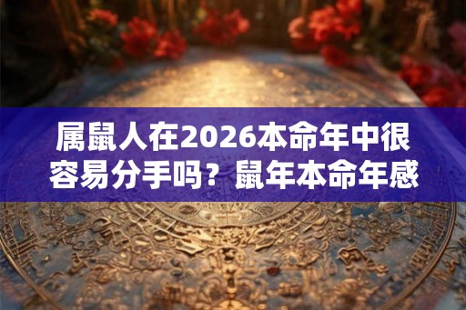 属鼠人在2026本命年中很容易分手吗？鼠年本命年感情运势