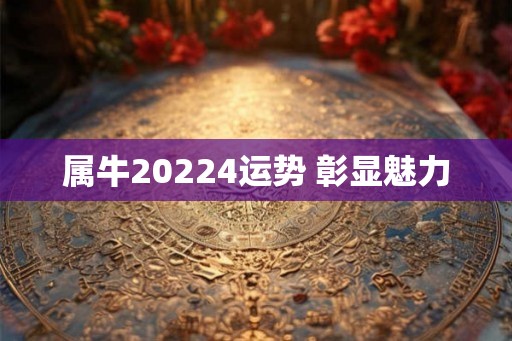 属牛20224运势 彰显魅力