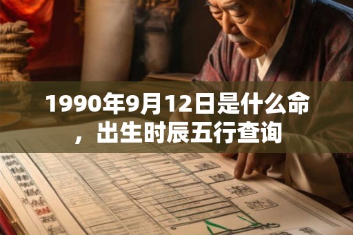 1990年9月12日是什么命，出生时辰五行查询
