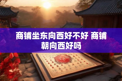 商铺坐东向西好不好 商铺朝向西好吗 商铺坐东向西好不好 商铺朝向西好吗