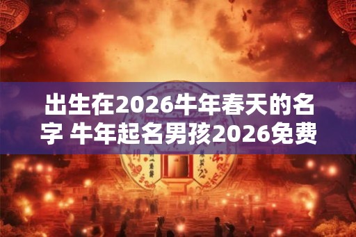 出生在2026牛年春天的名字 牛年起名男孩2026免费
