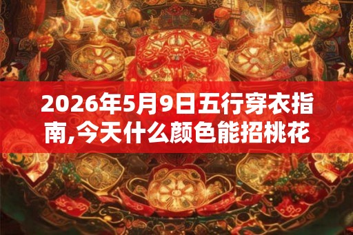 2026年5月9日五行穿衣指南,今天什么颜色能招桃花