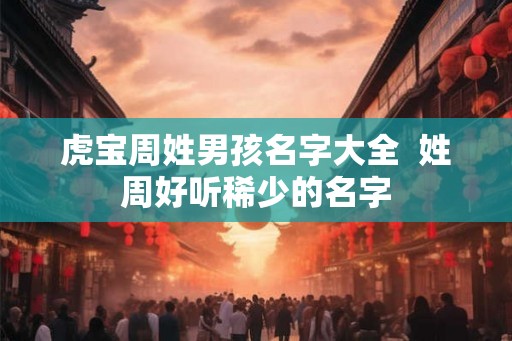 虎宝周姓男孩名字大全  姓周好听稀少的名字