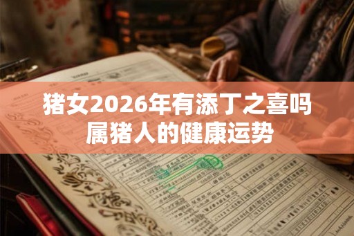 猪女2026年有添丁之喜吗 属猪人的健康运势