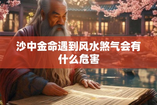 沙中金命遇到风水煞气会有什么危害