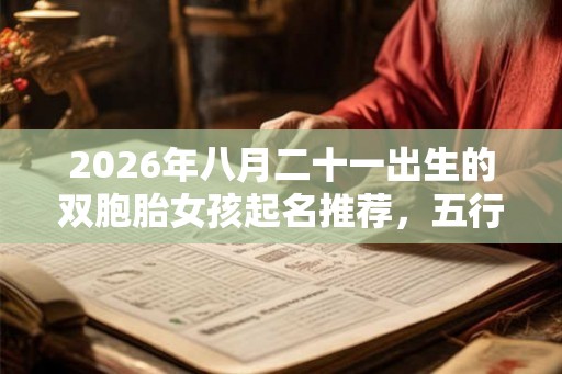 2026年八月二十一出生的双胞胎女孩起名推荐，五行属什么