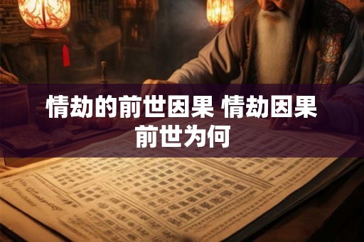 情劫的前世因果 情劫因果前世为何