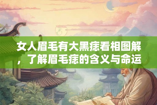 女人眉毛有大黑痣看相图解,了解眉毛痣的含义与命运 女人眉毛有大黑痣看相图解,了解眉毛痣的含义与命运