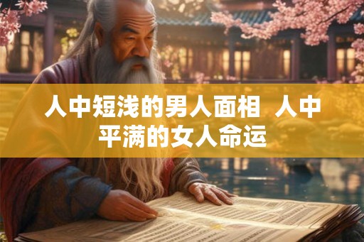 人中短浅的男人面相 人中平满的女人命运 人中短浅的男人面相 人中平满的女人命运