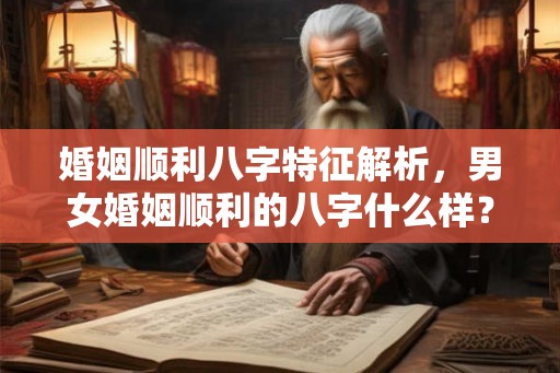 婚姻顺利八字特征解析，男女婚姻顺利的八字什么样？