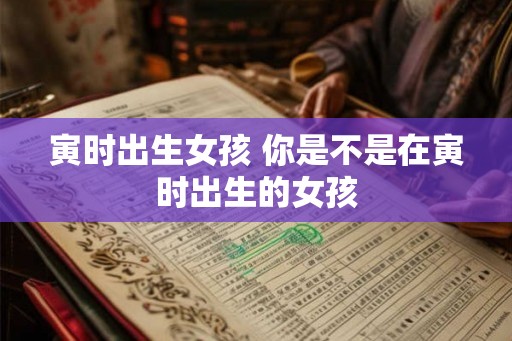 寅时出生女孩 你是不是在寅时出生的女孩