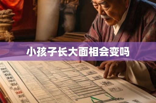 小孩子长大面相会变吗