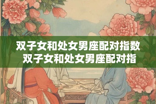 双子女和处女男座配对指数 双子女和处女男座配对指数高吗
